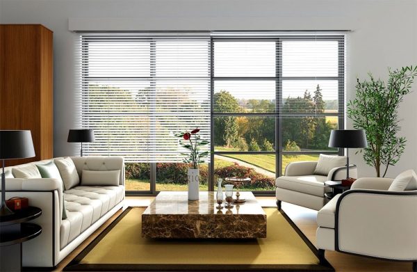 Màn Sáo Nhôm Hệ 1 Dây Cao Cấp Chữ C